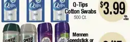 Big Saver Foods Q-Tips Mennen Speedstick offer