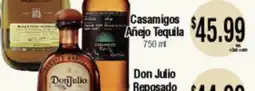 Big Saver Foods Casamigos Añejo Tequila 750 ml Don Julio Reposado offer