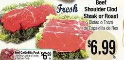 Big Saver Foods Beef Shoulder Clod Steak or Roast offer