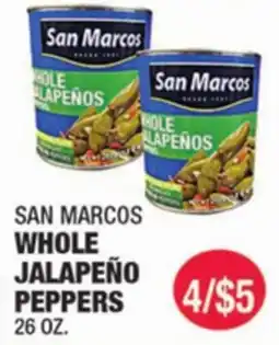 Carnicerias Jimenez SAN MARCOS WHOLE JALAPEÑO PEPPERS offer
