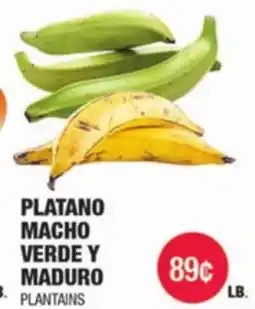 Carnicerias Jimenez PLATANO MACHO VERDE Y MADURO offer