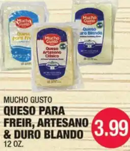 Carnicerias Jimenez MUCHO GUSTO QUESO PARA FREIR, ARTESANO & DURO BLANDO offer
