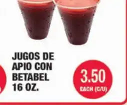 Carnicerias Jimenez JUGOS DE APIO CON BETABEL offer