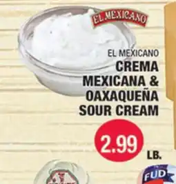 Carnicerias Jimenez EL MEXICANO CREMA MEXICANA & OAXAQUEÑA SOUR CREAM offer