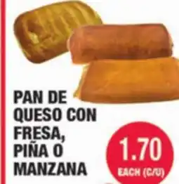 Carnicerias Jimenez PAN DE QUESO CON FRESA, PIÑA O MANZANA offer
