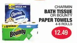 Carnicerias Jimenez CHARMIN BATH TISSUE OR BOUNTY PAPER TOWELS offer