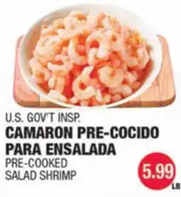 Carnicerias Jimenez U.S. GOV'T INSPI CAMARON PRE-COCIDO PARA ENSALADA offer