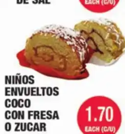 Carnicerias Jimenez NIÑOS ENVUELVTOS COCO CON FRESA O ZUCAR offer