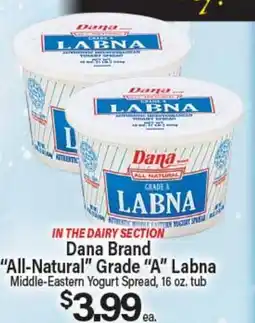 Angelo Caputo's Fresh Market Dana Brand All-Natural Grade A Labna offer