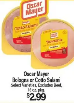 Angelo Caputo's Fresh Market Oscar Mayer Bologna or Cotto Salami offer
