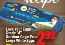 Angelo Caputo's Fresh Market Love Your Eggs Grade A Outdoor Cage-Free Large White Eggs offer
