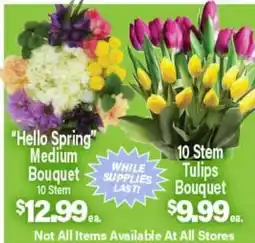 Angelo Caputo's Fresh Market Hello Spring Medium Bouquet 10 Stem, 10 Stem Tulips Bouquet offer