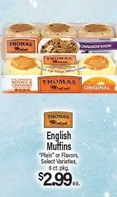 Angelo Caputo's Fresh Market Thomas English Muffins offer