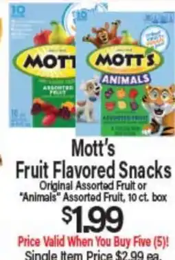 Angelo Caputo's Fresh Market Mott's Fruit Flavored Snacks offer