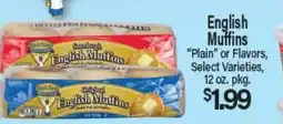 Angelo Caputo's Fresh Market English Muffins offer