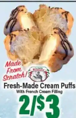 Angelo Caputo's Fresh Market Fresh-Made Cream Puffs offer