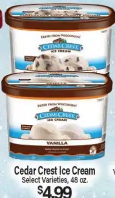 Angelo Caputo's Fresh Market Cedar Crest Ice Cream offer