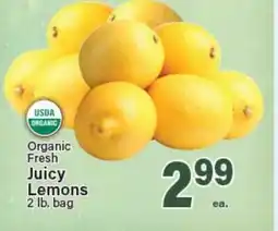 Angelo Caputo's Fresh Market Organic Fresh Juicy Lemons offer