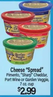 Angelo Caputo's Fresh Market Cheese Spread Pimento, Sharp Cheddar, Port Wine or Garden Veggie offer