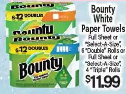 Angelo Caputo's Fresh Market BOUNTY WHITE PAPER TOWELS offer