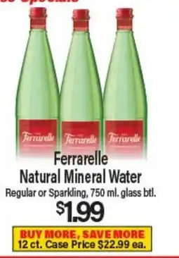 Angelo Caputo's Fresh Market Ferrarelle Natural Mineral Water offer