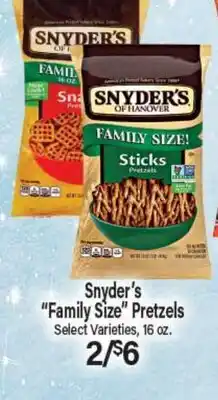 Angelo Caputo's Fresh Market Snyder's Family Size Pretzels offer
