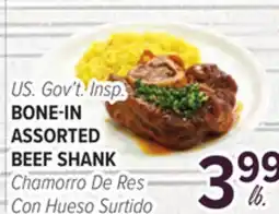 Cermak Fresh Market U.S. Gov't. Insp. BONE-IN ASSORTED BEEF SHANK offer