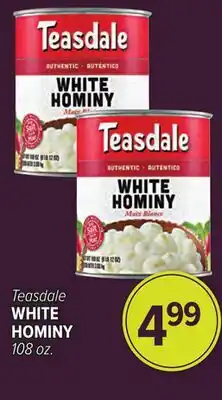 Cermak Fresh Market Teasdale WHITE HOMINY offer