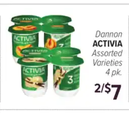 Cermak Fresh Market Dannon ACTIVIA Assorted Varieties offer
