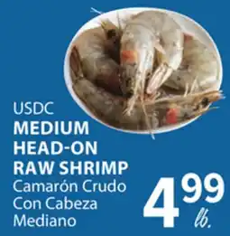 Cermak Fresh Market USDC MEDIUM HEAD-ON RAW SHRIMP offer