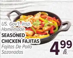 Cermak Fresh Market U.S. Gov't. Insp. Homemade SEASONED CHICKEN FAJITAS offer