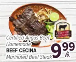 Cermak Fresh Market Certified Angus Beef Homemade Marinated Beef Steak offer