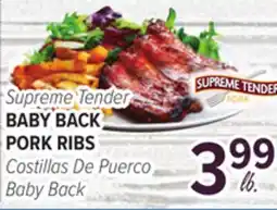 Cermak Fresh Market Supreme Tender BABY BACK PORK RIBS offer