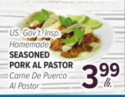 Cermak Fresh Market US. Gov't. Insp. Homemade SEASONED PORK AL PASTOR offer