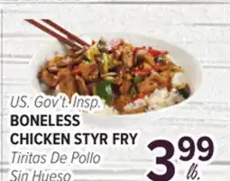 Cermak Fresh Market US. Gov't Insp. BONELESS CHICKEN STYR FRY offer