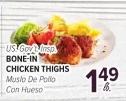Cermak Fresh Market U.S. Gov't Insp. BONE-IN CHICKEN THIGHS offer