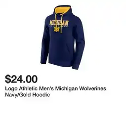 Dick's Sporting Goods Logo Athletic Men's Michigan Wolverines Navy/Gold Hoodie offer