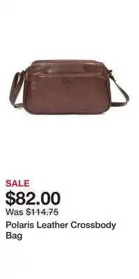 Kohl's Polaris Leather Crossbody Bag offer