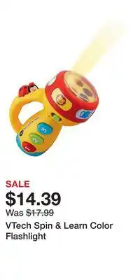 Kohl's VTech Spin & Learn Color Flashlight offer