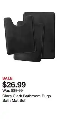 Kohl's Clara Clark Bathroom Rugs Bath Mat Set offer