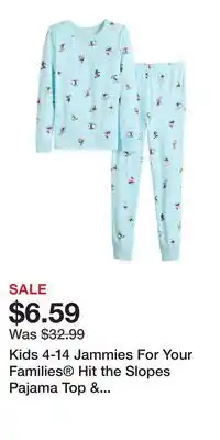 Kohl's Kids 4-14 Jammies For Your Families Hit the Slopes Pajama Top & Pajama Bottoms Set offer
