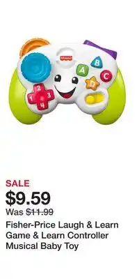 Kohl's Fisher-Price Laugh & Learn Game & Learn Controller Musical Baby Toy offer