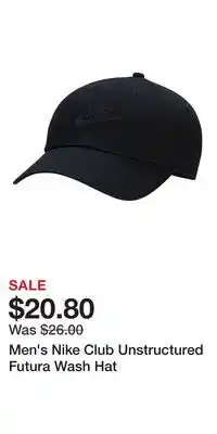 Kohl's Men's Nike Club Unstructured Futura Wash Hat offer