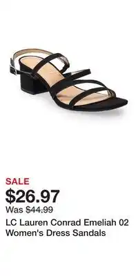Kohl's LC Lauren Conrad Emeliah 02 Women's Dress Sandals offer