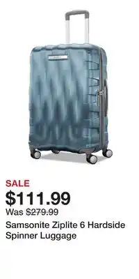 Kohl's Samsonite Ziplite 6 Hardside Spinner Luggage offer