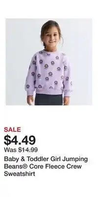 Kohl's Baby & Toddler Girl Jumping Beans Core Fleece Crew Sweatshirt offer