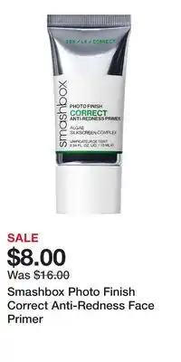 Kohl's Smashbox Photo Finish Correct Anti-Redness Face Primer offer