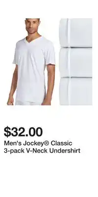 Kohl's Men's Jockey Classic 3-pack V-Neck Undershirt offer