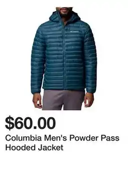Dick's Sporting Goods Columbia Men's Powder Pass Hooded Jacket offer