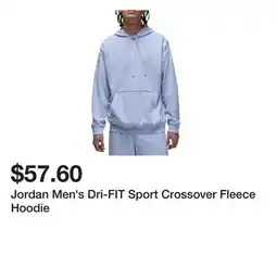 Dick's Sporting Goods Jordan Men's Dri-FIT Sport Crossover Fleece Hoodie offer